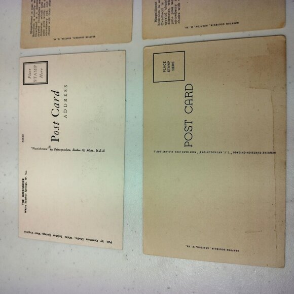 Vintage The Greenbrier Hotel Postcard Lot of 9 Resort West Virginia Unposted USA - Picture 15 of 16